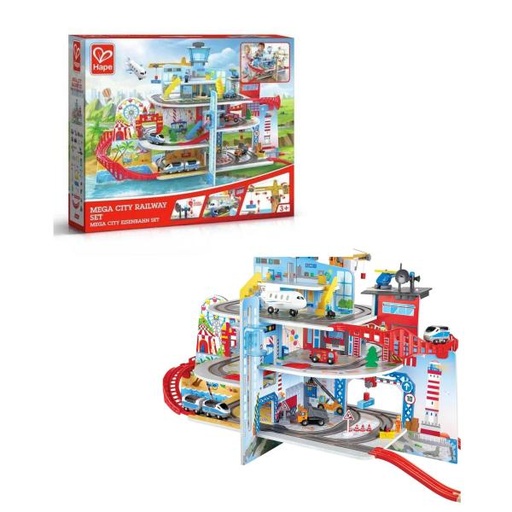 [HIE3768] Mega Ciudad de Madera de 3 Niveles 3a+.