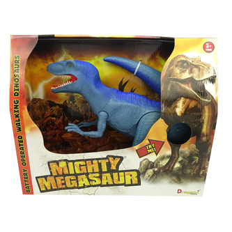 [DN80065] Dinosaurio Velociraptor Azul con Luz y Sonidos 3a+