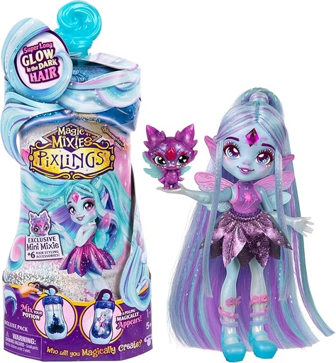 [BT14997] Muñeca Magic Mixies Aparecerá Magicamente Cabello Brilla en la Oscuridad 5a+