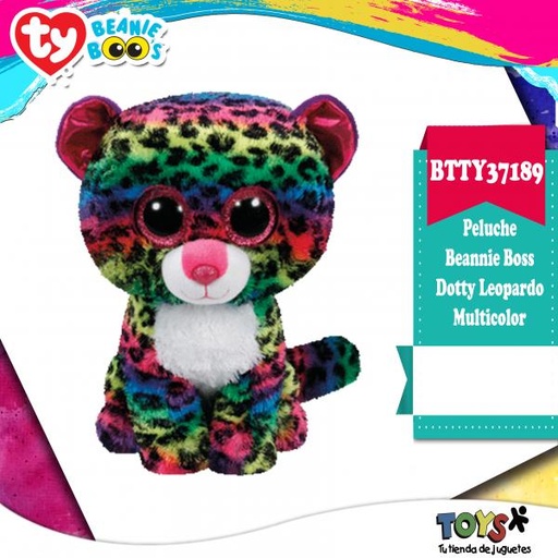 [BTTY37189] Peluche Beanie Boos Pequeño Dotty Leopardo Multicolor 3a+