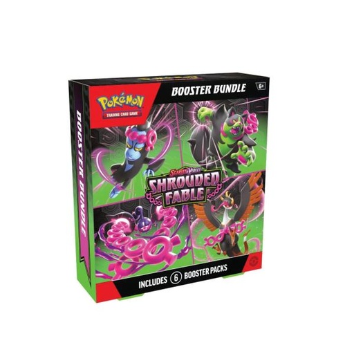 [CD41309] Cartas para Intercambio Pokémon Scarlet & Violet Caja 6 Sobres x10 Tarjetas 6a+ Shrouded Fable