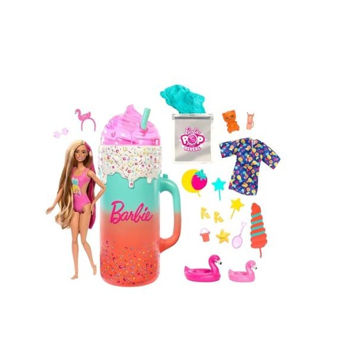 [MTHRK57] Muñeca Barbie Pop Reveal con 15 Sorpresas 3a+