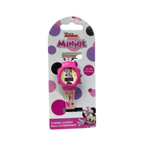 [BTMN4370] Reloj LCD Luz Parpadeante Disney de Minnie 6a+