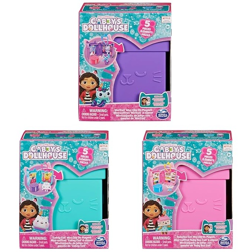 [BT6070881] Mini Set de Figuras de la Casa de Muñecas de Gabby´s Displ/16 Surt/3 3a+