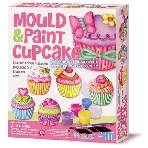 [4M3535] Cupcakes de Yeso Pinta y Moldea 5a+