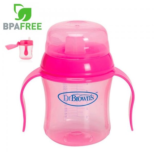 [DR61001] Dr. Browns - Vaso de Entrenamiento Boquilla Suave 6 Oz