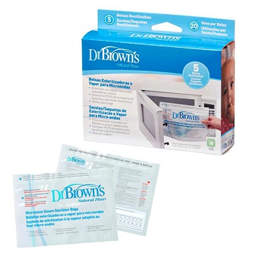 [DR960] Dr. Browns - Bolsas para Esterilizar en Microondas Set 5