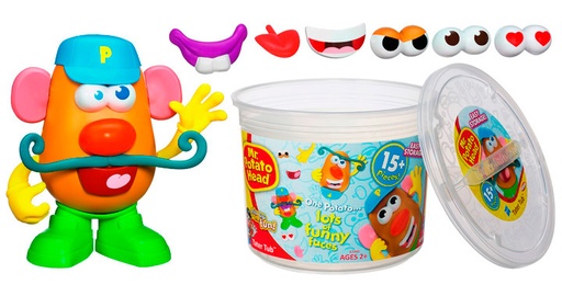 [HBA2443] Sr Cara de Papa Balde Caras Divertidas 15pzs 2a+