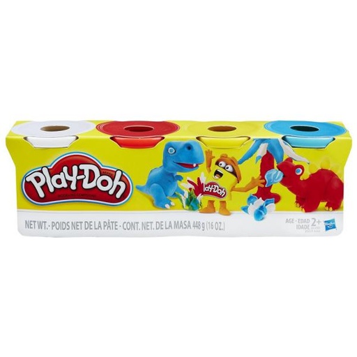 [HBB5517] Play-Doh - Plasticina 4 Colores 2a+
