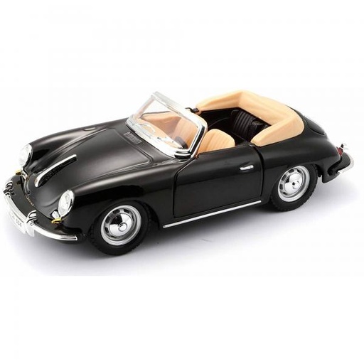 [MB1822078] Carro Porsche 356B Cabriolet Negro1961 Esc:1:24 3a+(220786)