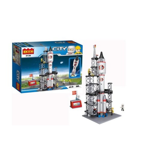 [CO4130] Cohete Espacial Armable 309pzs 6a+