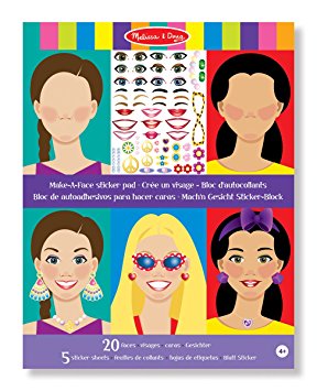 [MD14195] Crea tus Propias Caras con Stickers Autoadhesivos 4a+ (4195=