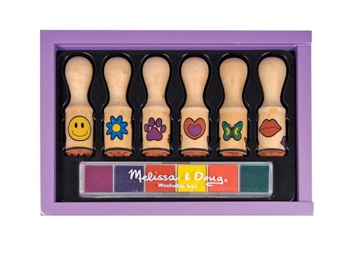 [MD2407] Sellos de Madera Divertidos 6u (12407)4a+