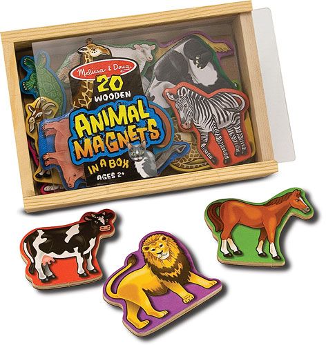 [MD475] Animales de Madera Magnéticos en Caja 20 Pzs 2a+ (10475)