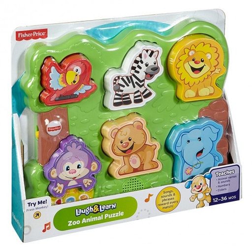 [MTCGN03] Fisher Price /  Rompecabezas con Sonidos de Animales 1236m
