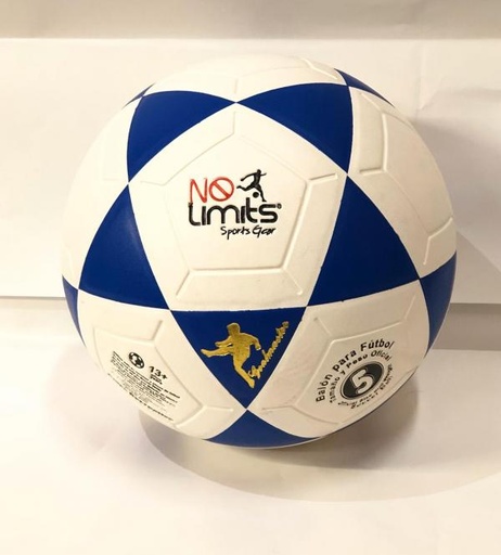 [WX445740] Balón Fútbol Laminado PVC con Neum #5 Blanco/Azul (SLPVC3003B)