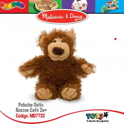[MD7732] Peluche Osito Roscoe Café 2a+