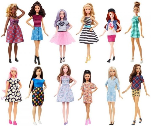 [MTFBR37] Barbie Fashionista Muñeca Básica 3a+ ( Se Venden por separado )