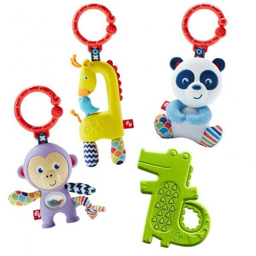 [MTDYF90] Fisher Price /  Sonajeros y Mordedores para Bebe amiguitos de la Selva
