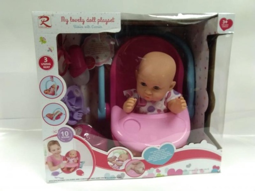 [WW6890] Bebé con Silla y Accesorios 10 Sonidos 3a+(429405)