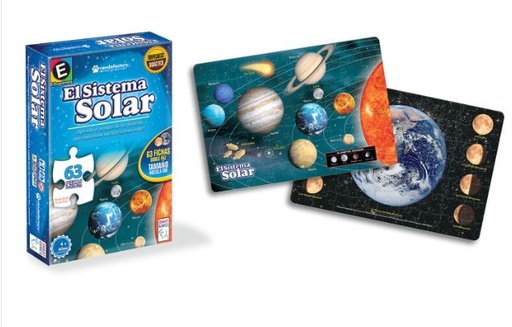 [RN65301] Rompecabezas Doble Faz Sistema Solar Edu Games 4a+