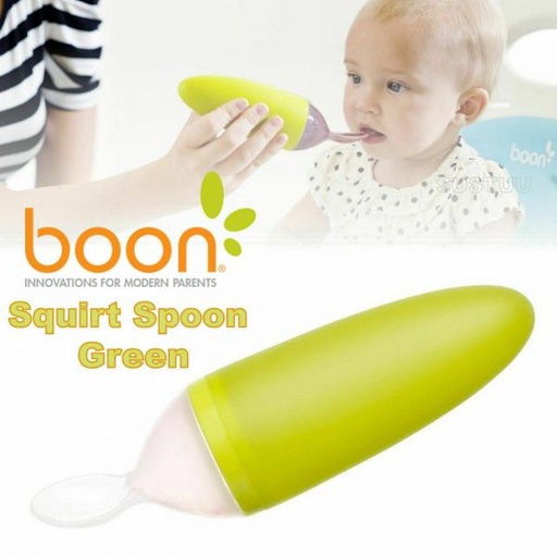 [TOM10123] Dispensador y Cuchara de Comida para Bebé Verde