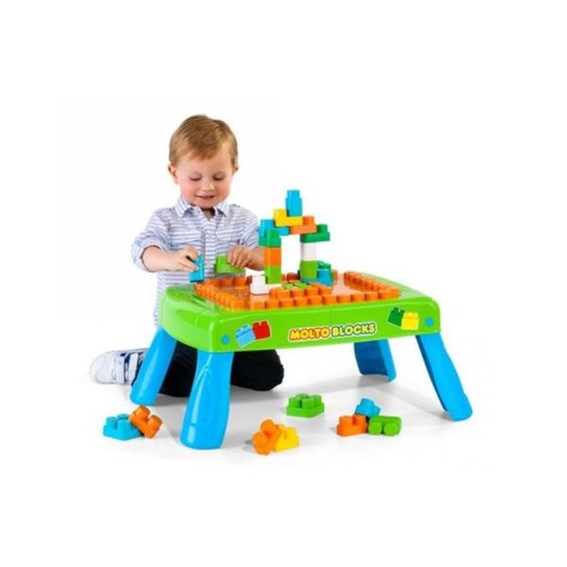 [ML14480] Mesa con Bloques para Armar Letras y Numeros 20pzs 1a+