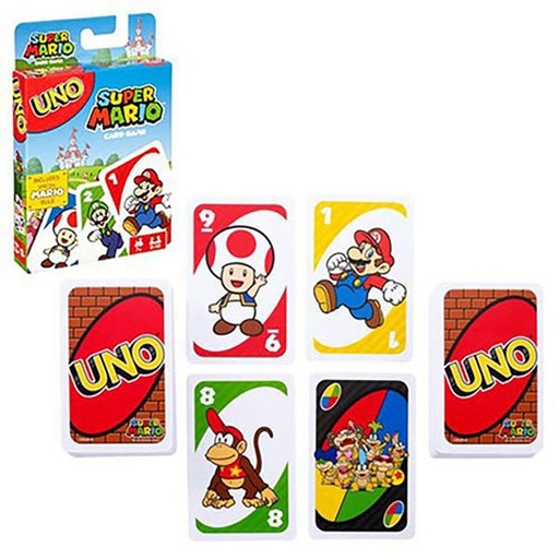 [MTDRD00] Mattel Games - Juego de Mesa Uno Súper Mario 7a+ (33124)