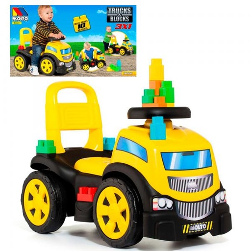 [ML17220] Camión Montable con Bloques 10pzs 3en1 1a+