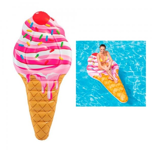 [INT58762] Colchón Inflable para Piscina en Forma de Helado 2.24x1.07cm