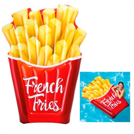 [INT58775] Colchón Inflable para Piscina en Forma de Papas Fritas 1.75x1.32cm
