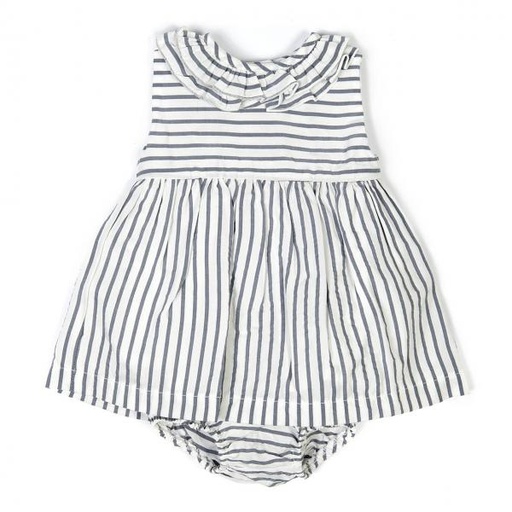 [BBL190996M] Vestido sin Mangas 2 Piezas Marino 6m