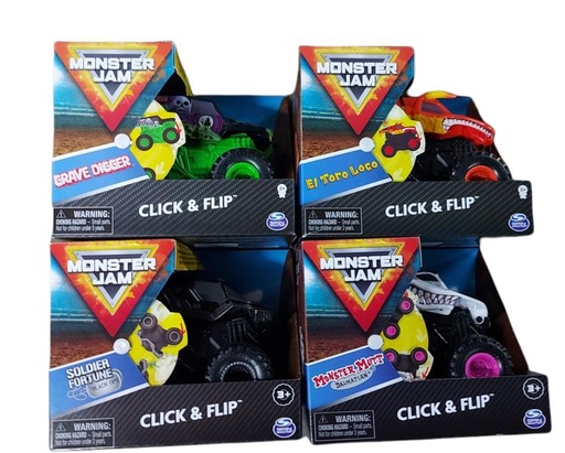 [BT6044990] Vehículo Monster Jam Clip & Flip 3a+
