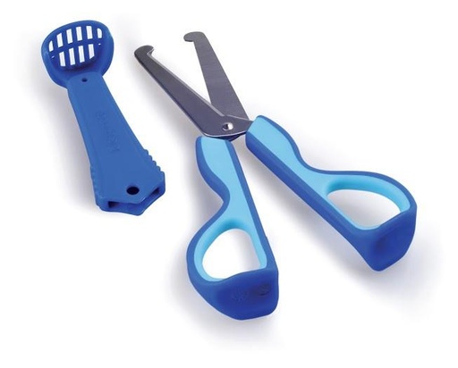 [FDKM120194AQ] Baby Basics Tijeras de Comida para Bebé 3en1 Azul