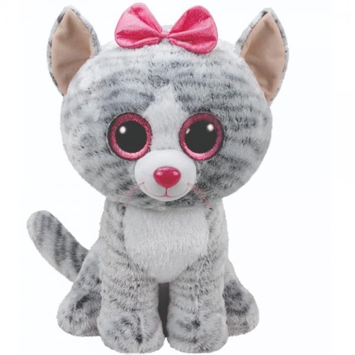 [BTTY37075] Peluche Beannie Boss Gato Gris Kiki Mediano 3a+