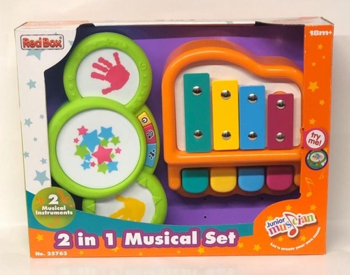 [RX25763] Set Musical Tambor y Pianito 18m+