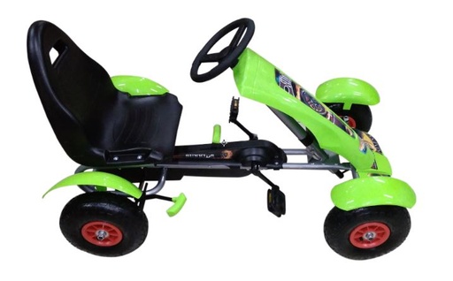[PHF618V] GoKart Verde Llanta de Hule 512a 50Kg Max