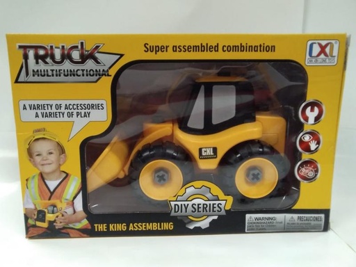 [WWCXL2008A] Vehículo de Construcción Pala Frontal Armable 3a+(438582)