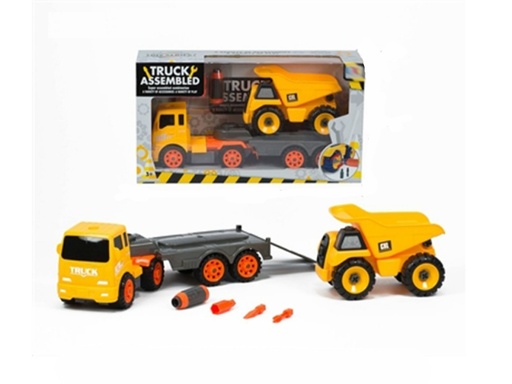 [WWCXL20019C] Vehículo de Construcción y Camión Transportador Armable 3a+(436397)