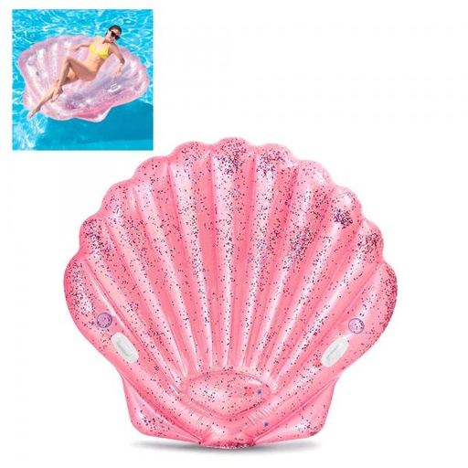 [INT57257] Isla Concha Rosa Inflable para Piscina