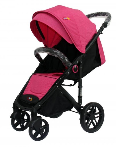 [FDAH269P] Baby Basics Coche con Portabebé Rosado 03a 15Kg Max