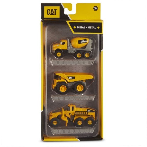[FR82253] Vehículos de Construcción Cat de Metal en  Set de 3 Surt/2 3a+ (82273-82274)