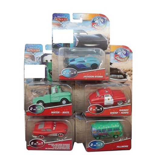 [MTGNY94] Carros Cars Color Changers 2en1 Surt/6 3a+