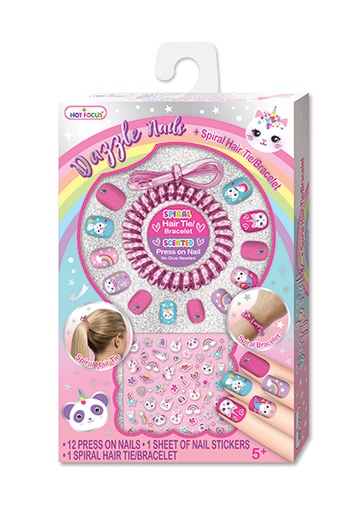 [HF030CAT] Juego de Uñas y Pulsera Espiral Y Cola Gaticornio 5a+