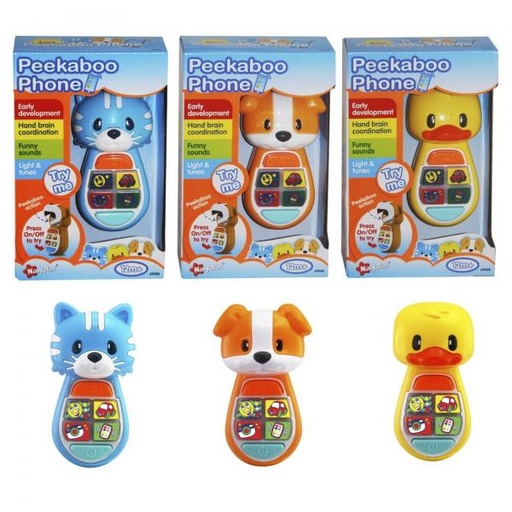 [NS69088] Teléfono Animalitos Luz y Sonidos Surt/3 12m+