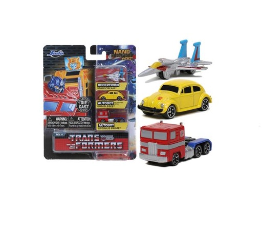 [JA31761] Carros Nano de Transformers  Hollywood Rides 4cm  Set/3 3a+