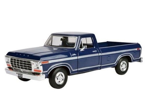 [MX79346] Carro 1:24 1979 Ford F150 Custom Azul y Café 3a+