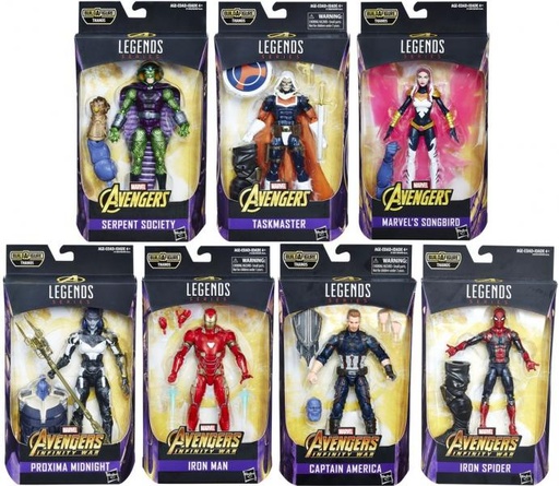 [HBE0490] Figuras Leyenda Marvel Avengers 4a+