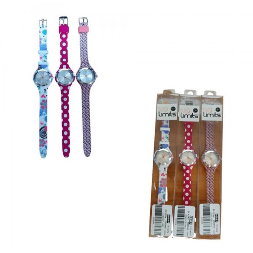 [XH43022] Reloj Análogo en Caja No Limits Niña