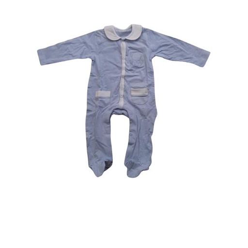 [BBL180209M] Mameluco Celeste Ositos 9m